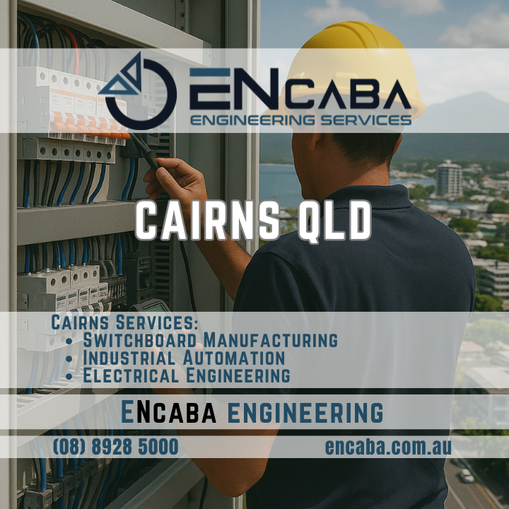 Switchboard manufacturing, industrial automation, electrical engineering Cairns QLD by Encaba Engineering